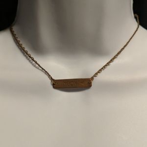 Gorgeous bronze moon short necklace/long choker
